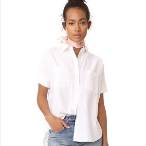 NWOT white Madewell Oxford